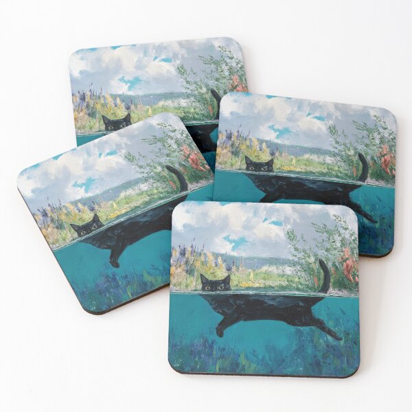Item preview, cat monet designed and sold by SztuKarola.