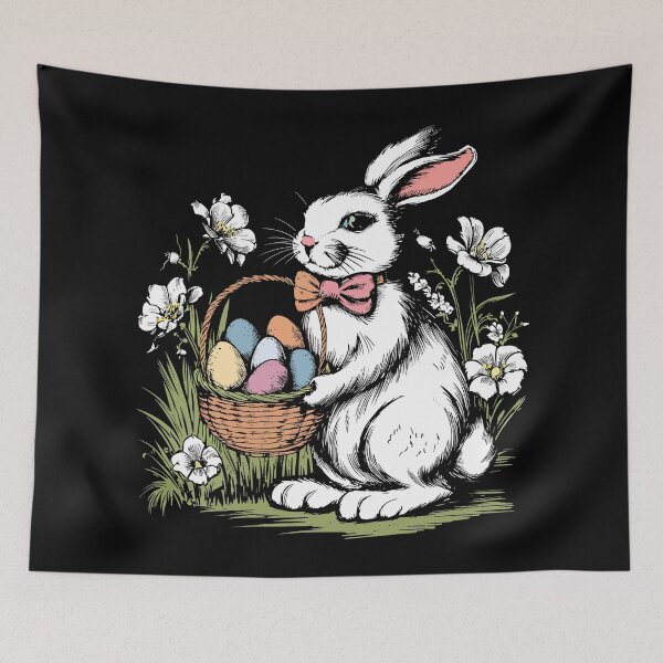 Item preview, Floral Easter Basket Eggs Easter Day designed and sold by Quirky Shirts.
