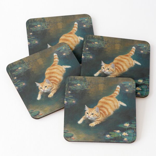 Item preview, cat monet designed and sold by SztuKarola.