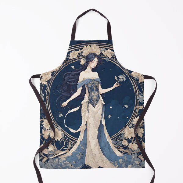 Item preview, Emilie - Timeless elegance: Mucha-inspired beauty in shades of blue designed and sold by BPMagic.
