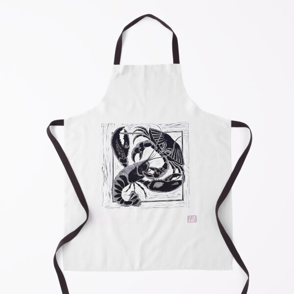 Item preview, ‘Clash of the Crustaceans’ original Linoprint design designed and sold by Aisling McWilliam.