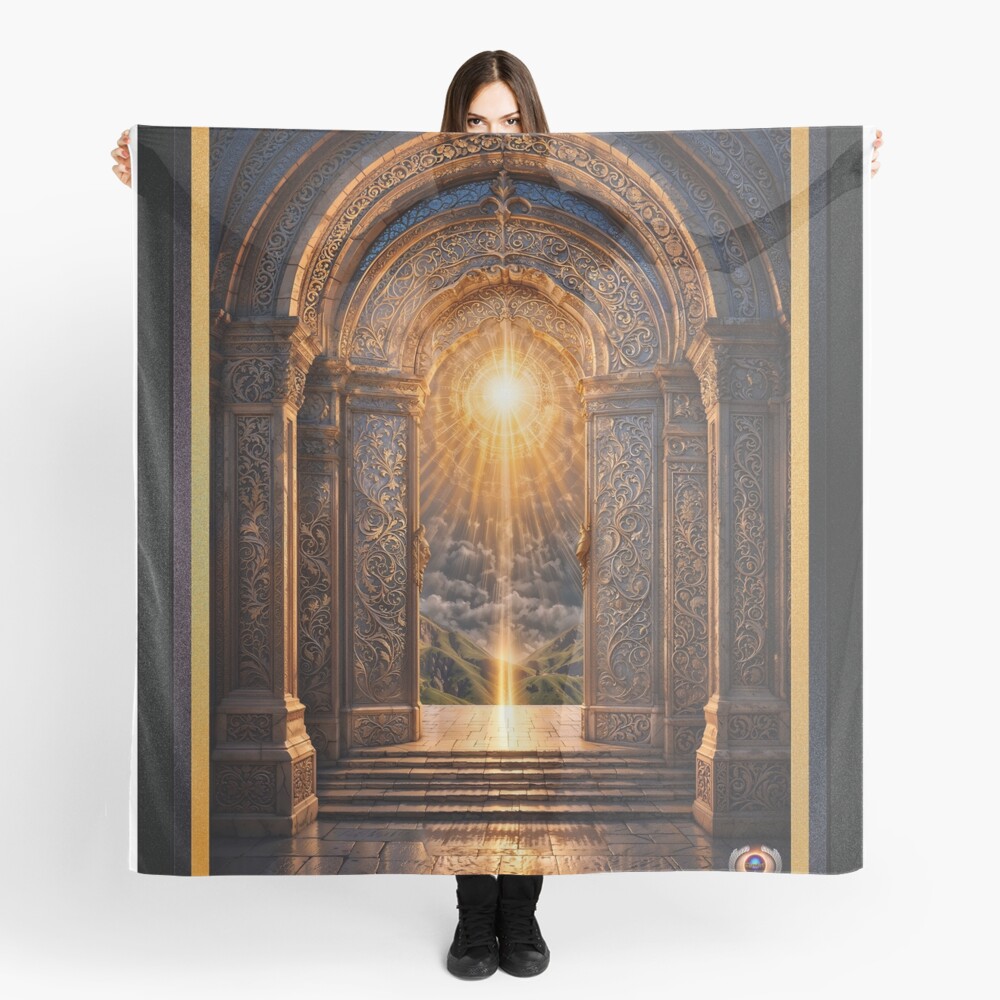 The Path To Glory Stunning AI Concept Mystical Art by Xzendor7 Decorative Ladies Scarf