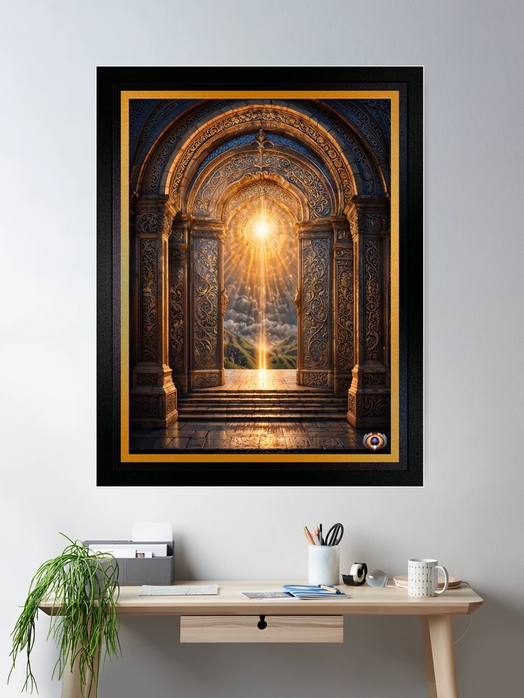 The Path To Glory Stunning AI Concept Mystical Art by Xzendor7 Room Decor Poster Art Print