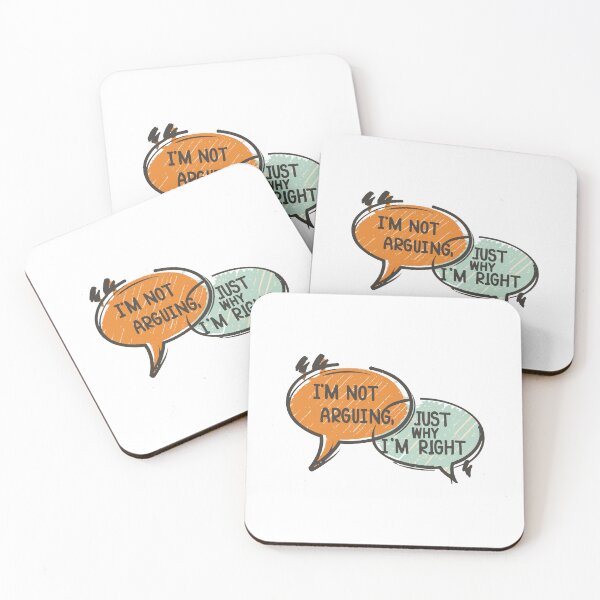Item preview, Cute Speech Bubble Design: Explaining Why I'm Right designed and sold by HahaHandlesHub.