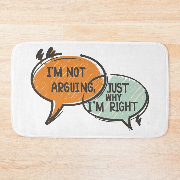 Item preview, Cute Speech Bubble Design: Explaining Why I'm Right designed and sold by HahaHandlesHub.