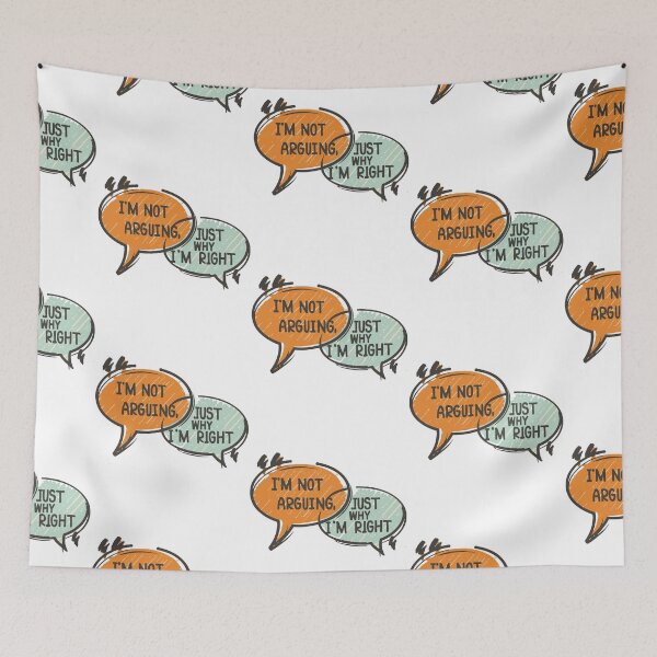 Item preview, Cute Speech Bubble Design: Explaining Why I'm Right designed and sold by HahaHandlesHub.