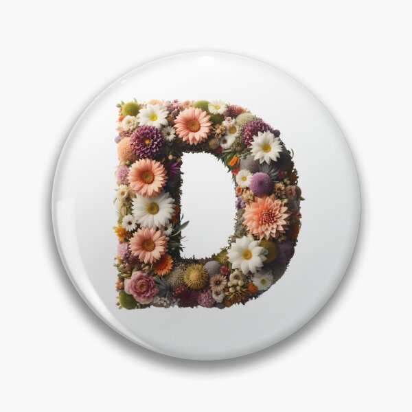 Item preview, Letter “D” containing flowers designed and sold by yeekazar.