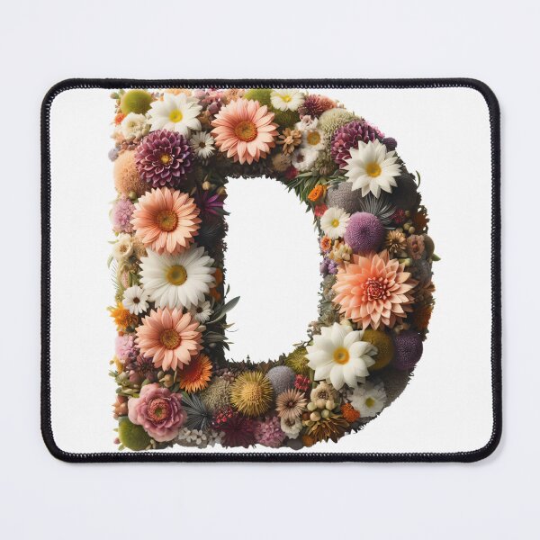 Item preview, Letter “D” containing flowers designed and sold by yeekazar.