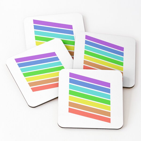Item preview, Retro 70's Rainbow Lines designed and sold by zibziby.