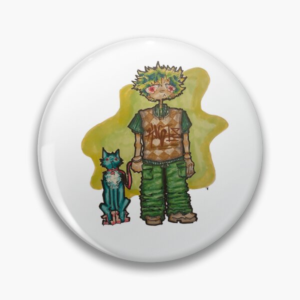 Item preview, Boy with Cat designed and sold by madebykerrigan.