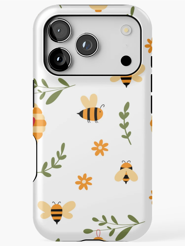 Thumbnail 1 of 4, iPhone Case, Spring Bees designed and sold by RabbitHeartArt.