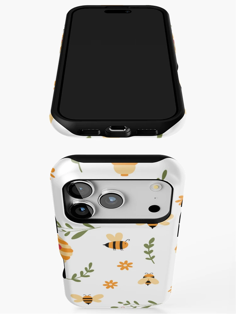 Thumbnail 3 of 4, iPhone Case, Spring Bees designed and sold by RabbitHeartArt.