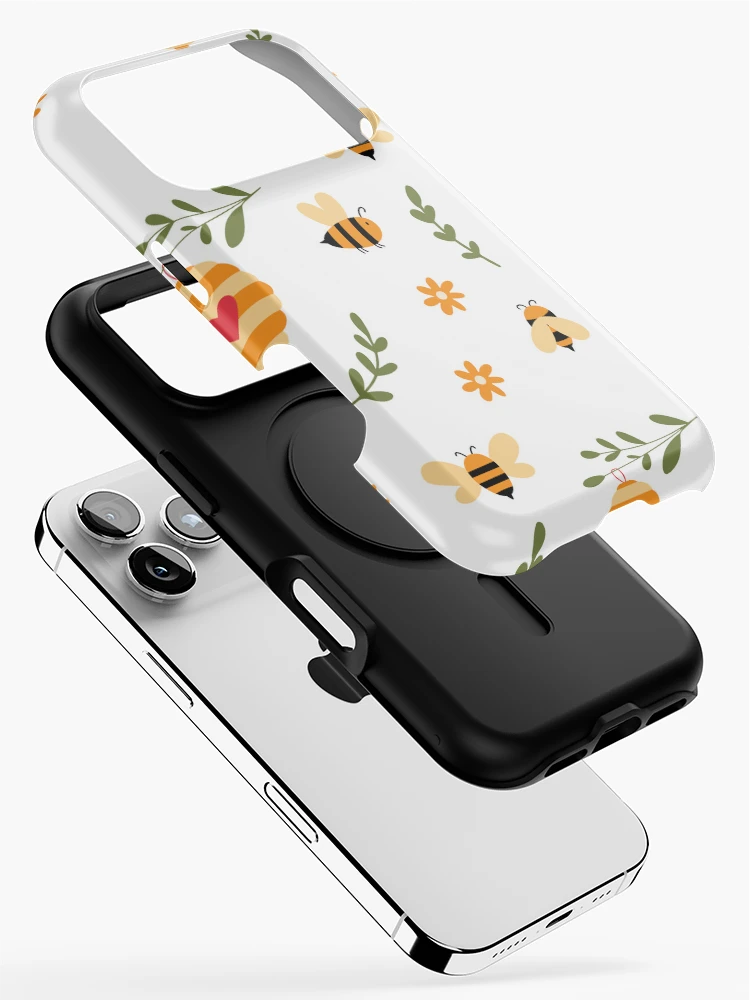 Thumbnail 2 of 4, iPhone Case, Spring Bees designed and sold by RabbitHeartArt.