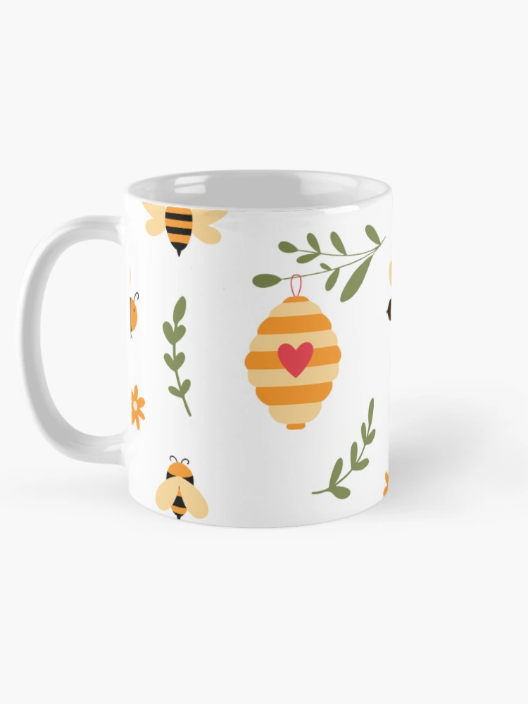Thumbnail 5 of 6, Coffee Mug, Spring Bees designed and sold by RabbitHeartArt.