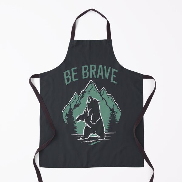 Item preview, Be Brave Mountain Bear Illustration designed and sold by RuyaFab.