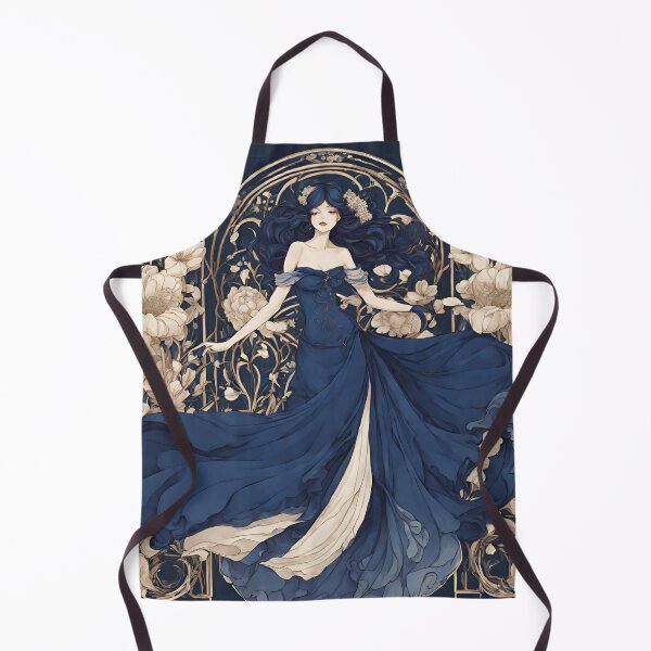 Item preview, Adele - Timeless elegance: Mucha-inspired beauty in shades of blue designed and sold by BPMagic.