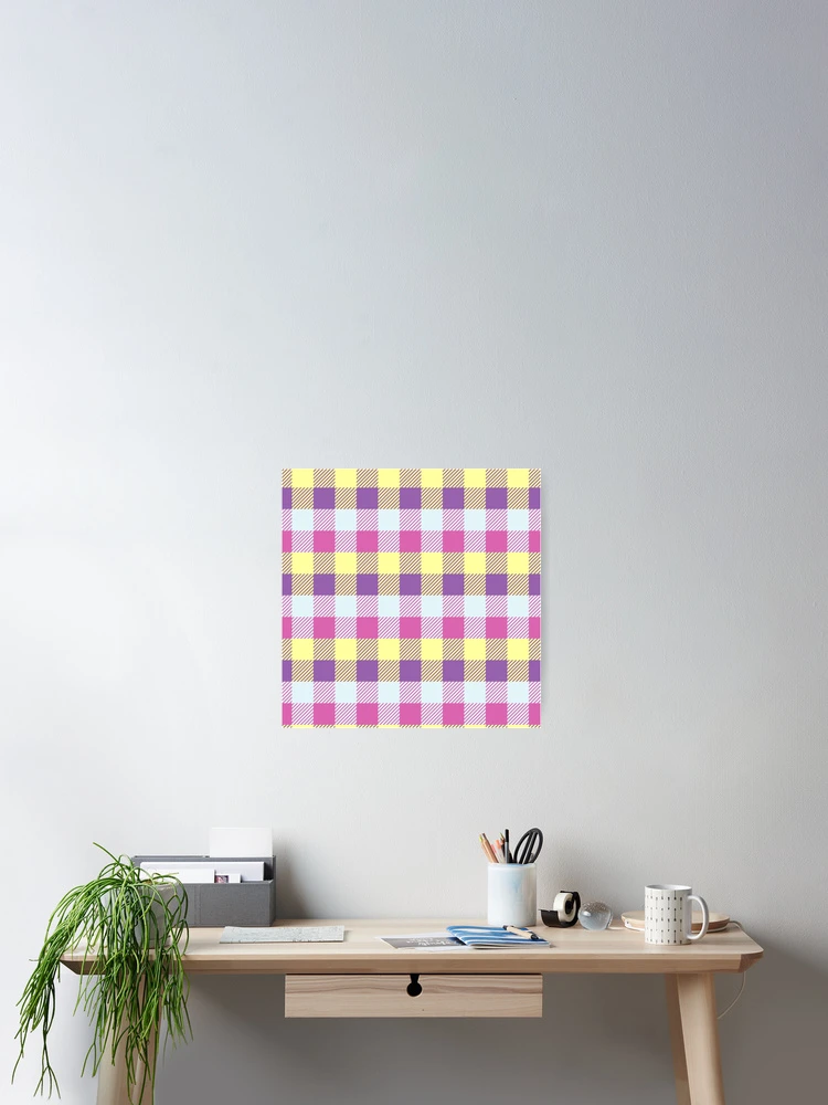 Thumbnail 2 of 3, Poster, Spring Plaid designed and sold by RabbitHeartArt.