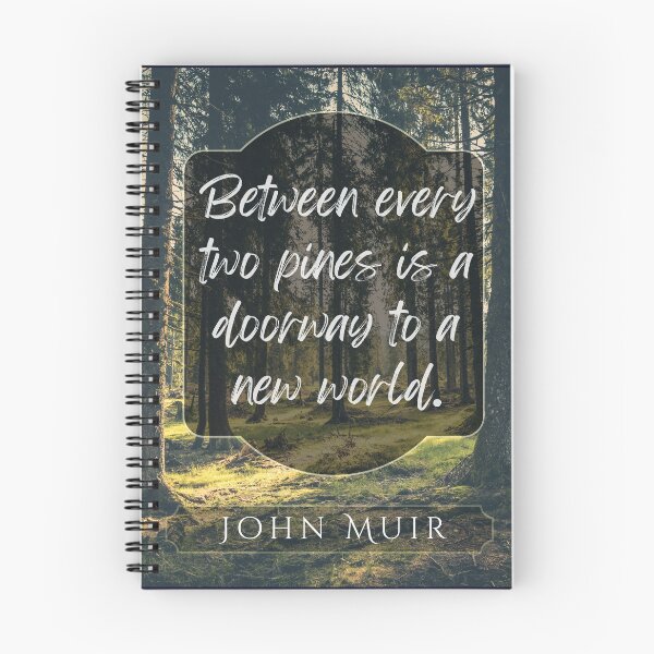 Item preview, John Muir quote: Between every two pines is a doorway to a new world. designed and sold by artbleed.