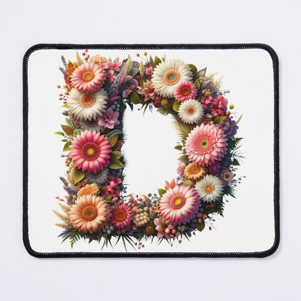Item preview, Letter “D” containing flowers designed and sold by yeekazar.