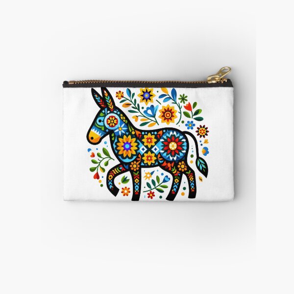Item preview, Scandinavian Folk Art Donkey by heidiannemorris ©️  designed and sold by FOLK ART FUSION.