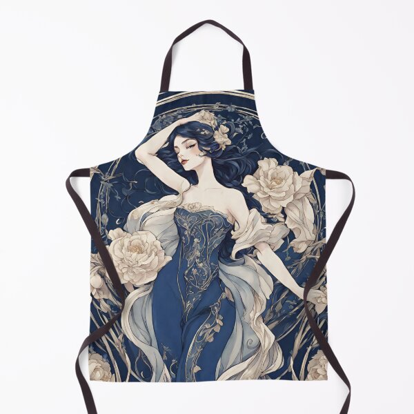 Item preview, Josephine - Timeless elegance: Mucha-inspired beauty in shades of blue designed and sold by BPMagic.