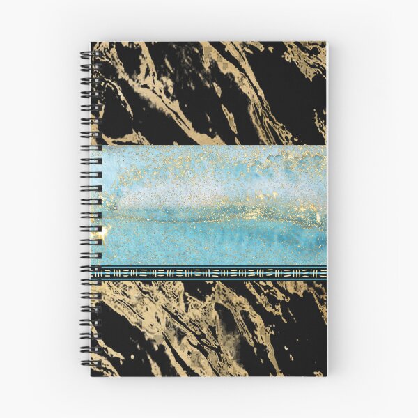 Item preview, Beach theme in gold wavey lines with black and gold texture. designed and sold by Chicas-wonder.