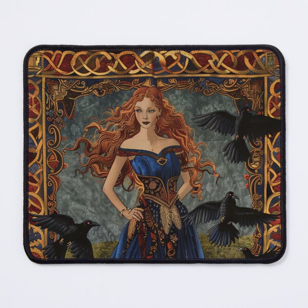 Item preview, Celtic Goddess Anand with Ravens designed and sold by OccultDreams.