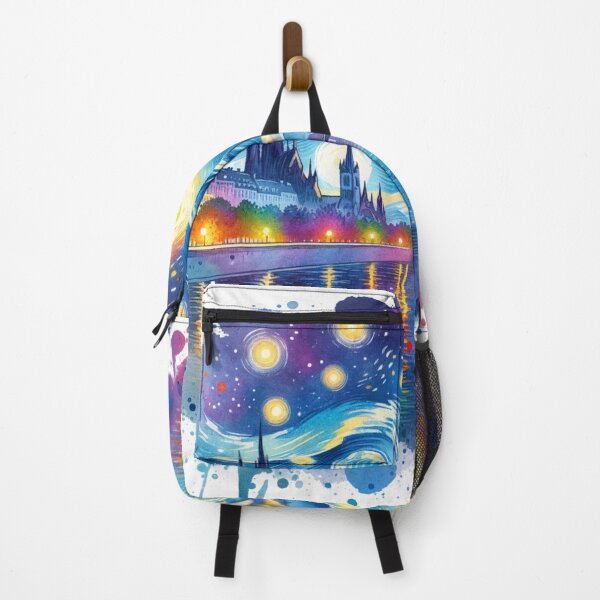 Item preview, Stary night on the river Watercolor designed and sold by caroldarlene.