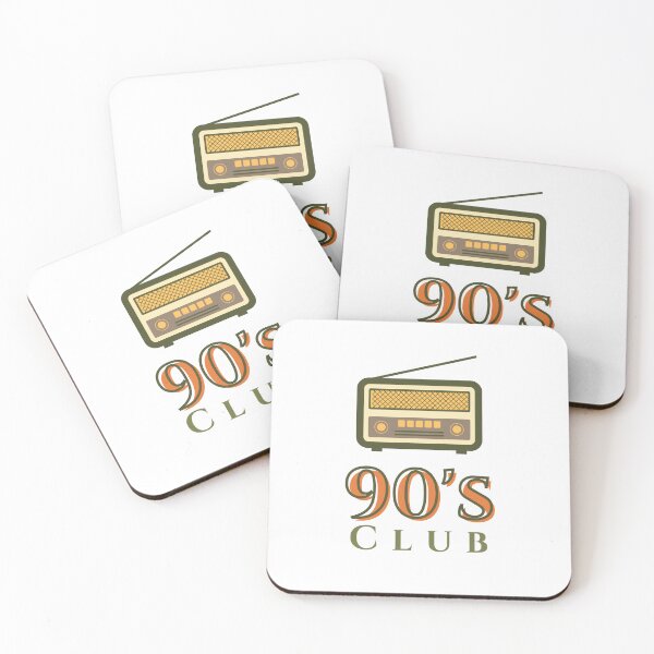 Item preview, 90's club, retro radio illustration designed and sold by HappyNoireArt.