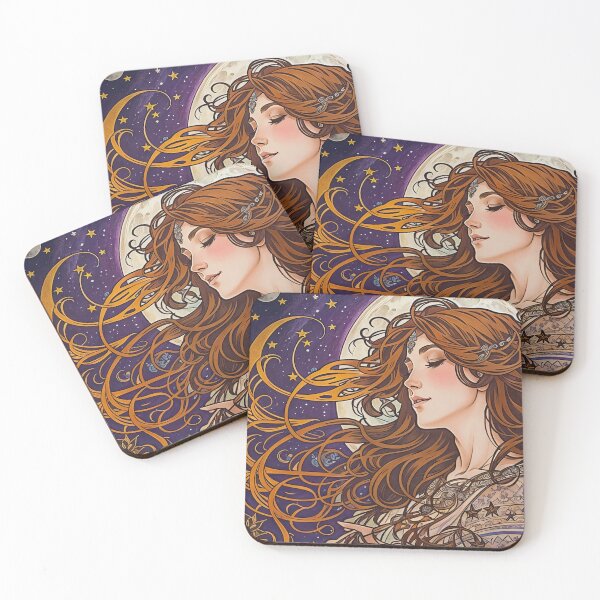 Item preview, Luise - Timeless elegance: Mucha-inspired beauty designed and sold by BPMagic.