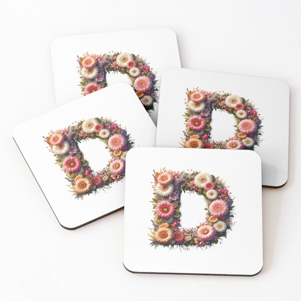 Item preview, Letter “D” containing flowers designed and sold by yeekazar.