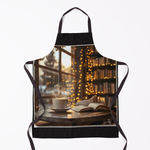 Item preview, Tranquil Café Retreat: Bookish Bliss designed and sold by AI-Only Creations.