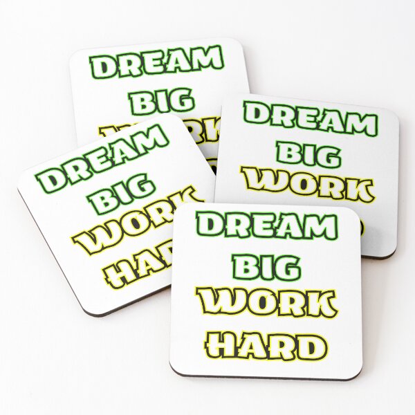 Item preview, DREAM BIG, WORK HARD designed and sold by stickersrafisa.
