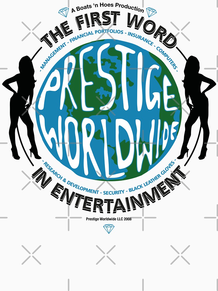 Prestige Worldwide T Shirt, First Word In Entertainment Prestige Worldwide T Shirt, First Word In Entertainment