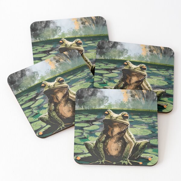 Item preview, Frog on the pond designed and sold by Tajdi.
