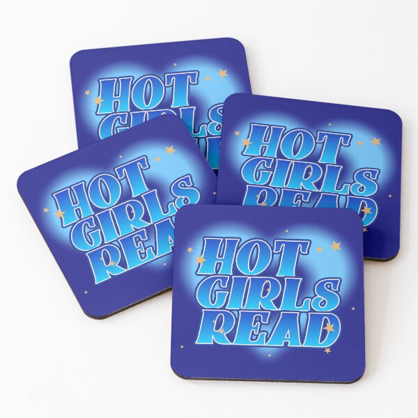 Item preview, Hot Girls Read Blue designed and sold by BookishLounge.
