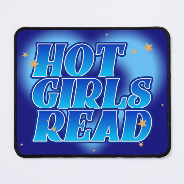 Item preview, Hot Girls Read Blue designed and sold by BookishLounge.