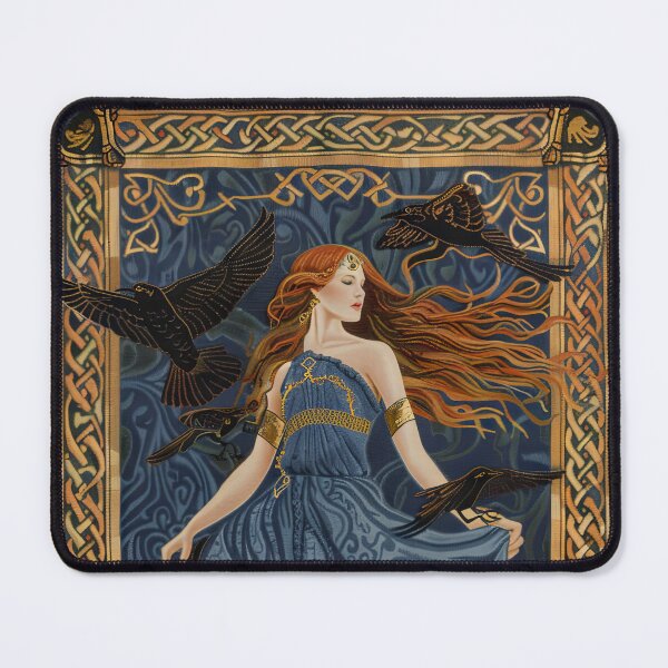Item preview, Celtic Goddess Anand with Ravens (Variation) designed and sold by OccultDreams.