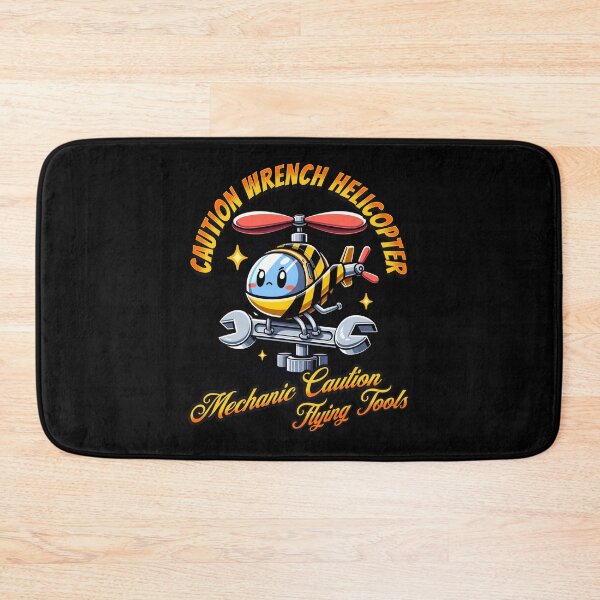 Item preview, Mechanic caution flying tools - Caution wrench helicopter designed and sold by JansenGS.