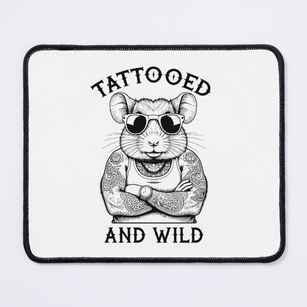 Item preview, Tattooed And Wild Funny Inked Hamster Animal Tattoo Lover designed and sold by GrandeDuc.