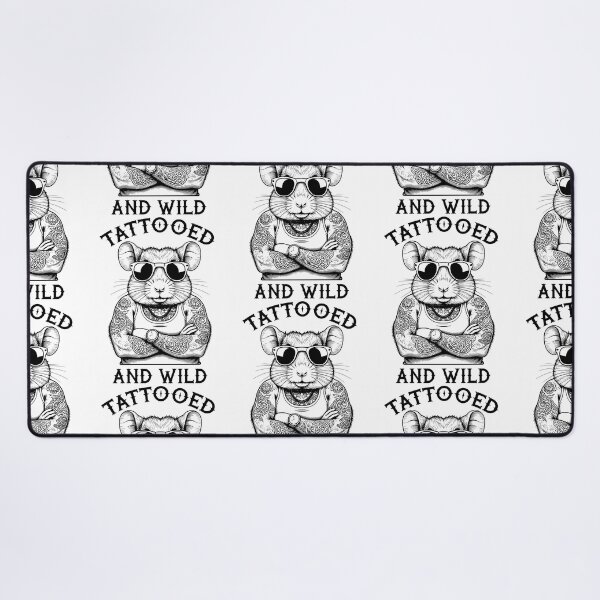Item preview, Tattooed And Wild Funny Inked Hamster Animal Tattoo Lover designed and sold by GrandeDuc.