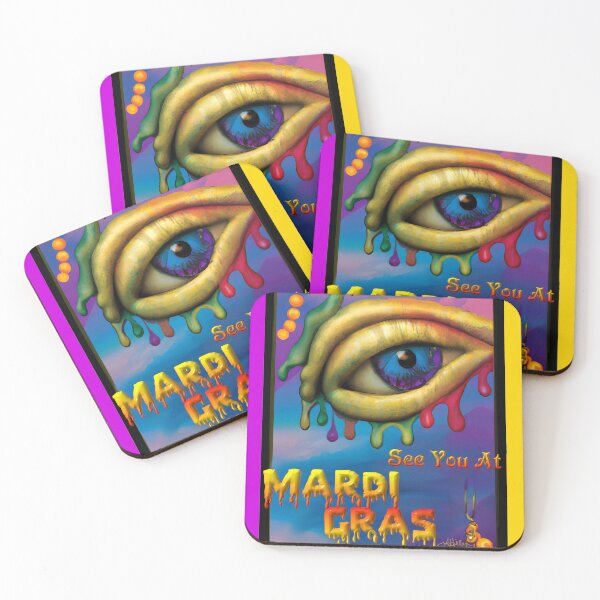 Item preview, Eye Will See You At Mardi Gras designed and sold by Lee Hiller Designs.
