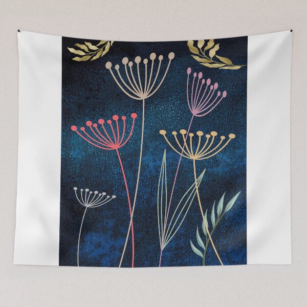 Item preview, Abstract home decorating minimalist flower line art wall poster designed and sold by jayne0524.