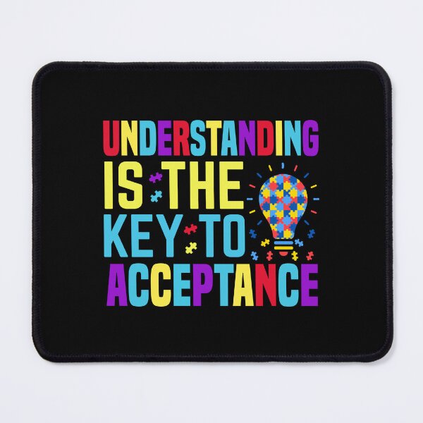 Item preview, Understanding Is The Key To Acceptance - Autistic Gril Boy autism Awareness  designed and sold by Smix Pixels.