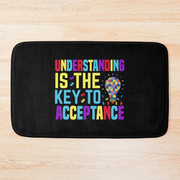 Item preview, Understanding Is The Key To Acceptance - Autistic Gril Boy autism Awareness  designed and sold by Smix Pixels.