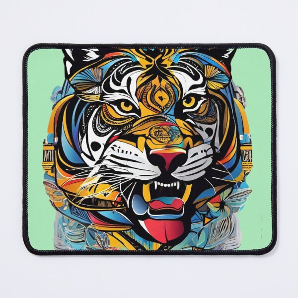 Item preview, Artistic Colorful Abstract Tiger Face Zoo Pals designed and sold by sportsimpact.