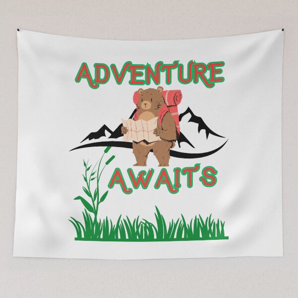 Item preview, ADVENTURE AWAITS YOU designed and sold by stickersrafisa.