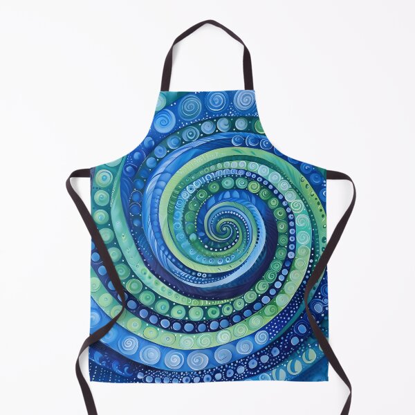 Item preview, Infinity spiral in blue and green designed and sold by dcrc.