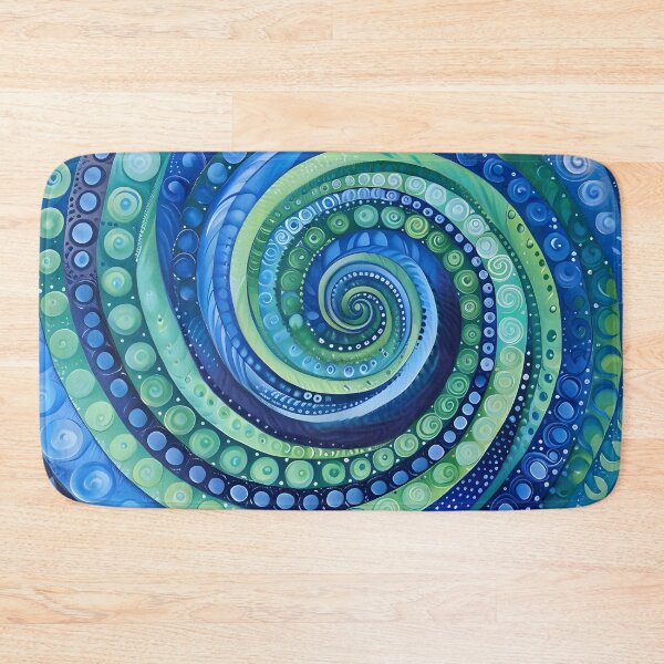 Item preview, Infinity spiral in blue and green designed and sold by dcrc.