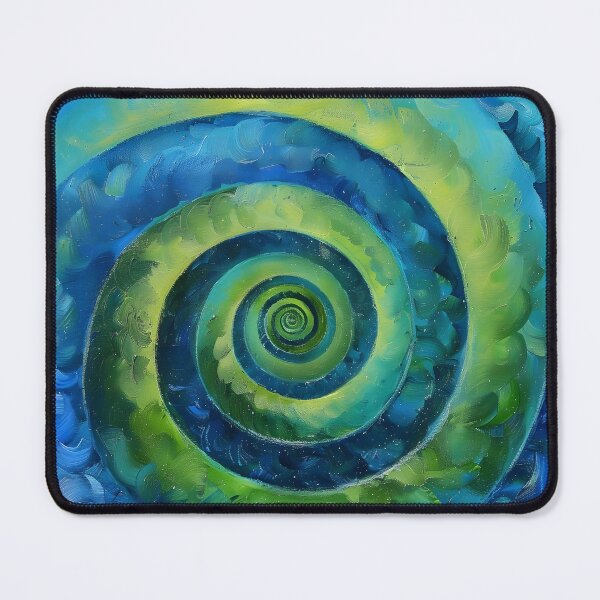 Item preview, Infinity spiral in blue and green designed and sold by dcrc.